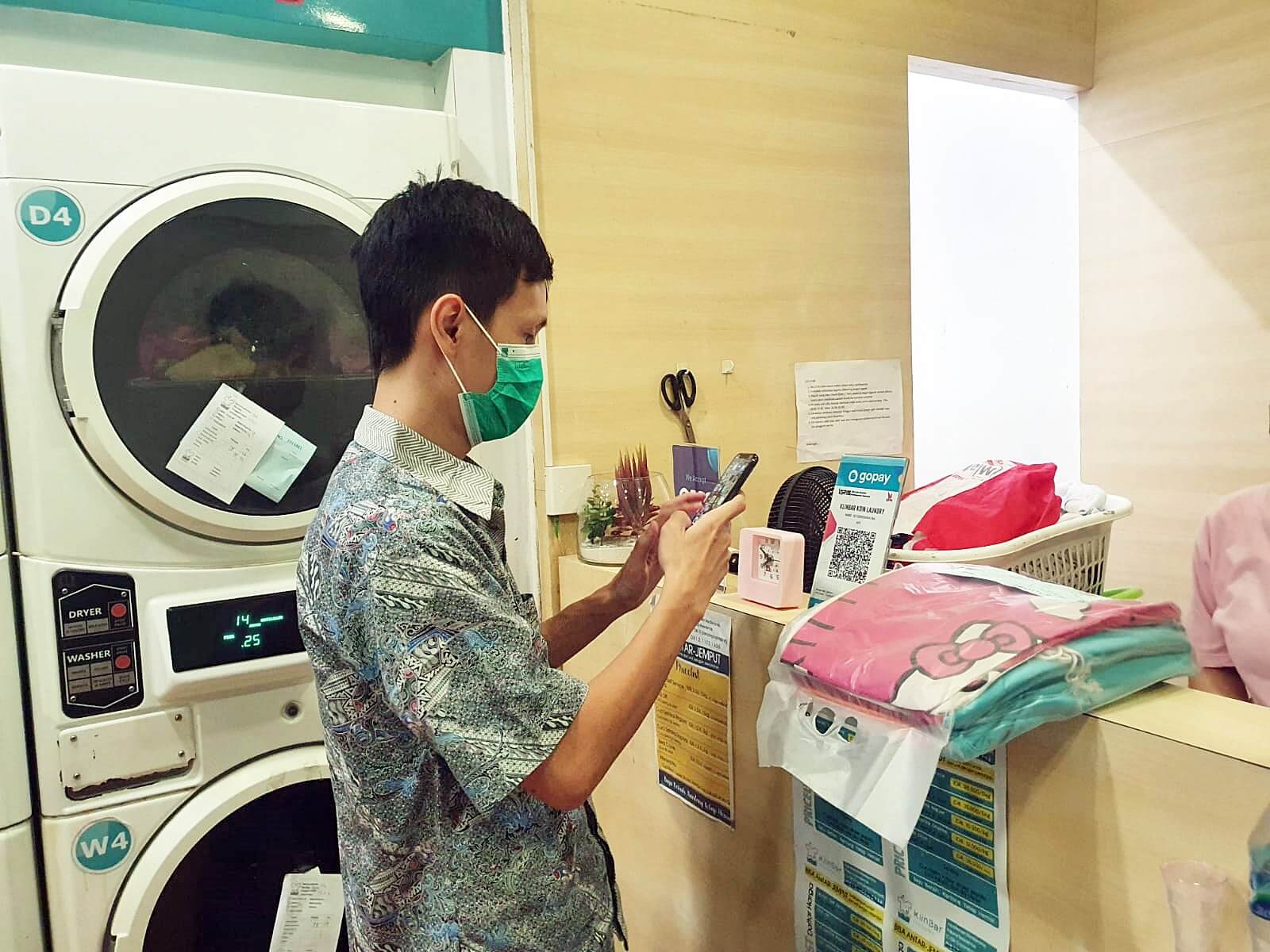 KLINBAR Koin Laundry Cucian Bersih dalam Waktu yang Efisien, Seefisien Pembayaran dengan GoPay