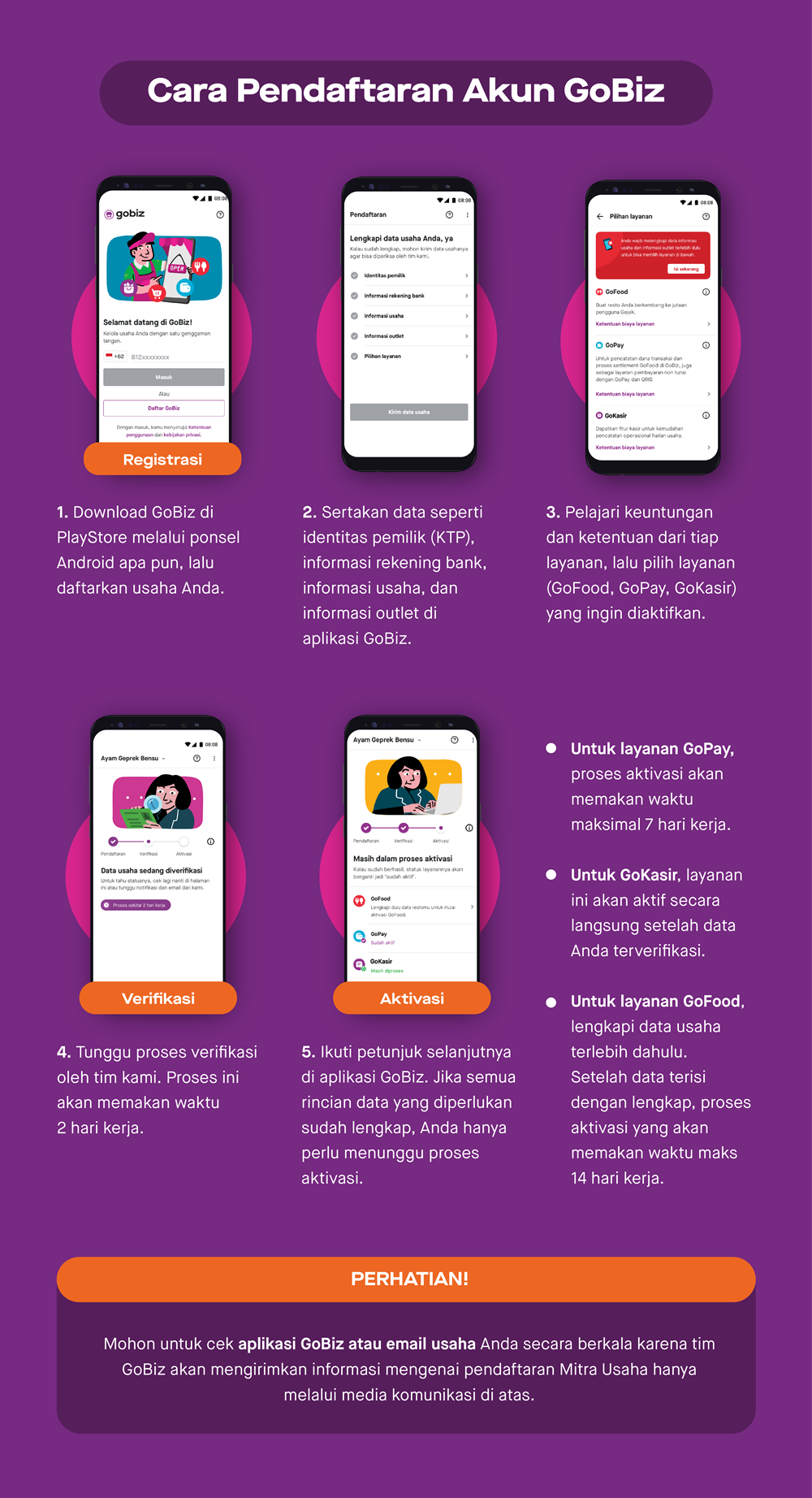 Proses Pendaftaran GoFood - GoBiz - Pusat Pengetahuan